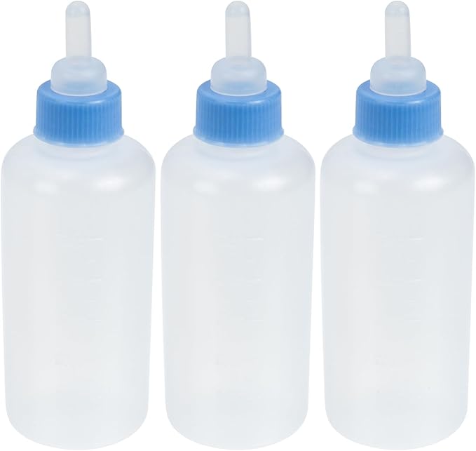 TOYANDONA 3Pcs Cat Nursing Bottles for Kittens Dog Milk Feeding Bottles Leak Design Easy to Use for Pet Feeding for Newborns and Puppies