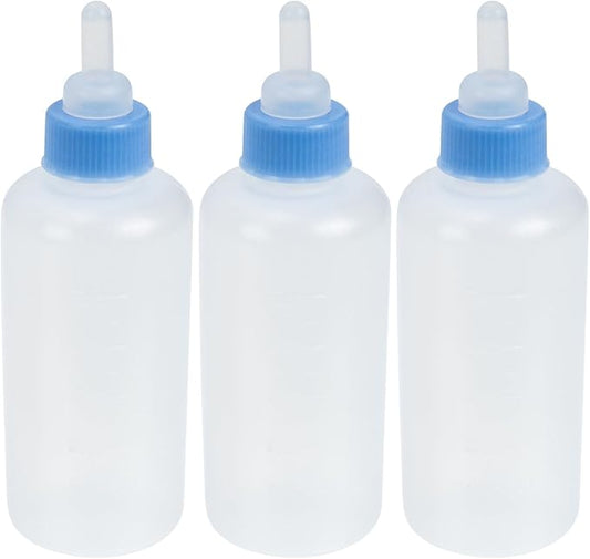 TOYANDONA 3Pcs Cat Nursing Bottles for Kittens Dog Milk Feeding Bottles Leak Design Easy to Use for Pet Feeding for Newborns and Puppies