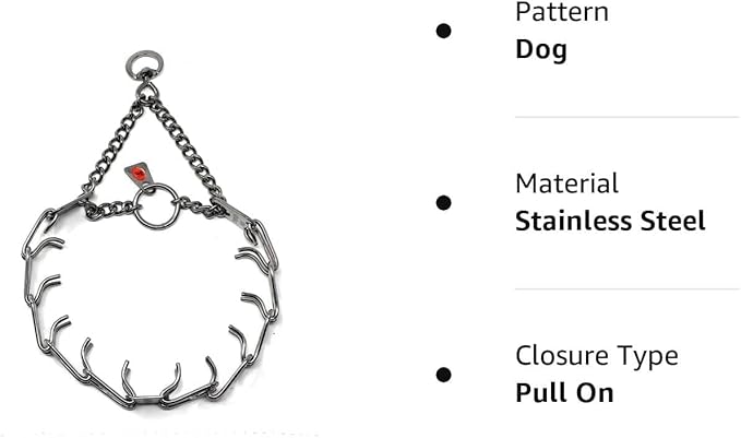 Herm Sprenger Ultra-Plus Prong Swivel Ring Stainless Steel Micro Training Dog Collar | Assembly Chain Training Collar for Smaller Dogs | Made in Germany - (1.5 mm, (Neck Size Upto 9.5"))