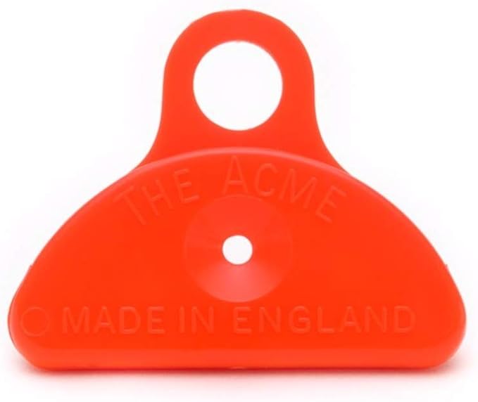 Genuine ACME No. 576 professional dog training shepherd's lip, in mouth, whistle. Quality crescendo of sound. Sheep trails and herding. 100 dBA. Designed and Made in the UK (Day Glow Orange)