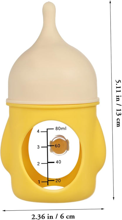 POPETPOP Ergonomic Pet Bottle for Newborn Puppies Kittens Kitten Milk Bottle Feeding