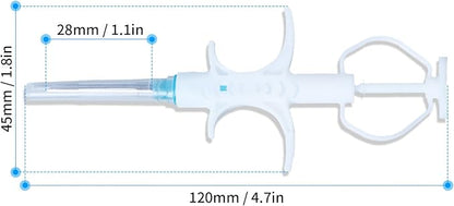 134.2KHz Pet Temperature Monitoring Glass Chip FDX-B Animal Temperature Microchip Syringe for Cat Dog (1.4X8mm)
