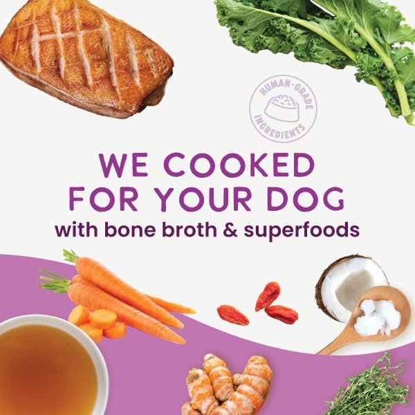 Health Extension Gently Cooked Grain-Free Duck & Kale Dog Food, Human-Grade & Shelf-Stable with Superfoods, Supports Digestion, Immunity, Skin & Coat, 9 oz Pouch (Pack of 1)