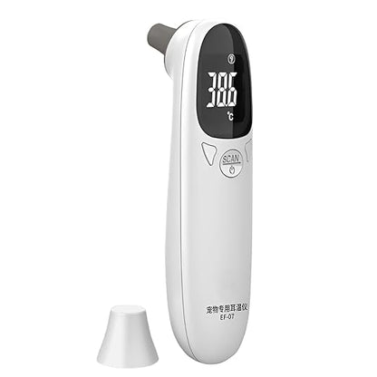 Pet Temperature Monitor – Veterinary Fevers Sensor, Professional Animal Thermometer, Duals Mode Accurate Device with Easy Read Display | Essentiall Health Tool for Cats Dogs Pigs Cows Livestock Use