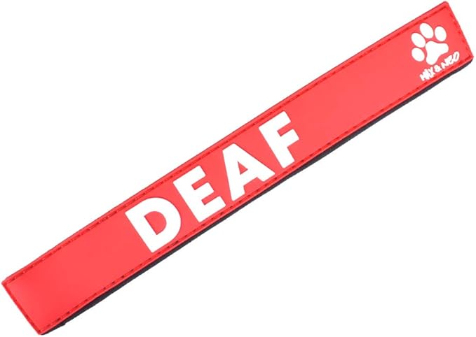 Max and Neo Leash Sleeves Deaf - We Donate 1 for 1 to Dog Rescues for Every Product Sold (2 Sleeves, Deaf)