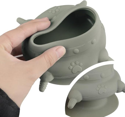 Puppy Milk Feeders Kitten Milk Feeders Bowl for Multiple Puppies Dog Automatic Feeder with 4 Teats Little Pets Food Water Feeding Station Silicone Nursing Feeder Bottle 230ml for Rabbit