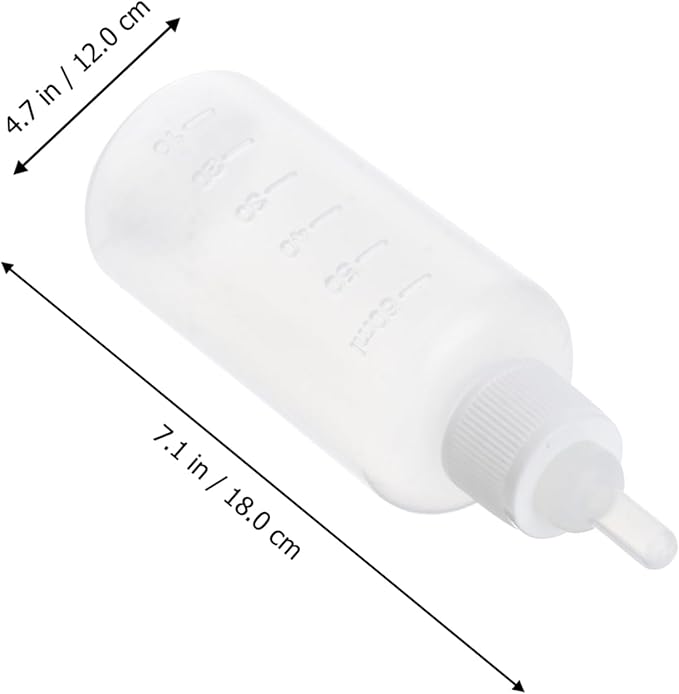 WOONEKY 2sets Pet Nursing Bottle Set for Cats and Dogs Milk Feeder for Puppies and Kittens Easy to Use Safe for Pets Portable Design for Travel