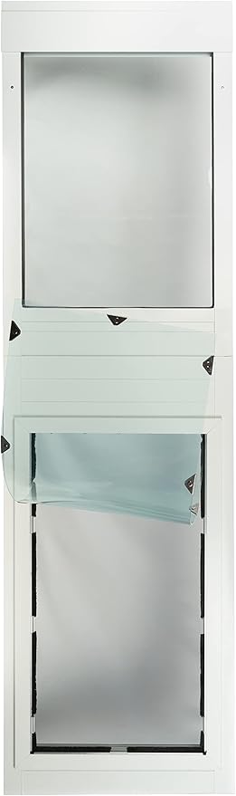 Security Boss Giant Breed Dog Door - Extra Large 15' x 28' Pet Flap for Sliding Doors - Heavy Duty Aluminum Frame