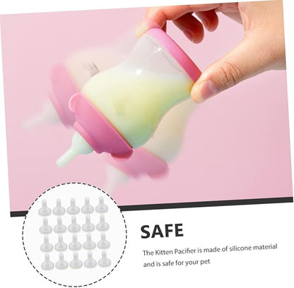 Sosoport 20pcs Puppy Teething Toys Kitten Supplies Kitten Nursing Bottle Spout Milk Bottle Accessories Cat Pacifier