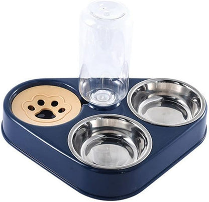 Dog Bowls Eco-Friendly Non-Skid Cat Bowls Pet Supplies Water Dispenser Dog Cage Accessory Pet Feeding Feeder Dog Supplies(Blue)