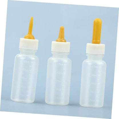 Toddmomy 3pcs Pet Feeding Bottles Kitten Milk Bottles Kit for Household Pet Nurser Small