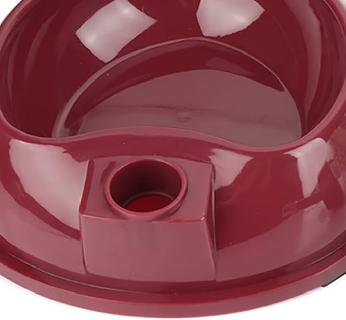 Adjustable Dog Bowl Feeder, Food Grade Plastic Pet Drinking Water Bottle and Food Dish Set with Adjustable Height, for Small Medium Large Dogs (Brown)