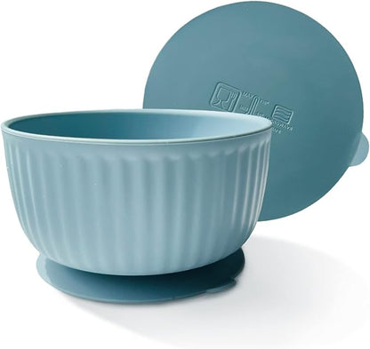 Cat Bowls with Suction Cup 13 Oz — Elevated Silicone Pet Dish with Non-Slip Bottom for Dry Food, Wet Food and Water (Ivory)