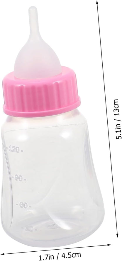 KESYOO 2PCS Leak Proof Kitten Milk Bottle Sturdy Plastic PET Feeder Nipple for Nursing Small Cats and Puppies for Newborn Animal Feeding