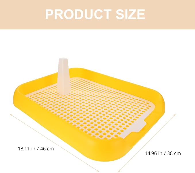 ULTECHNOVO Dog Litter Box Mesh Training Toilet Potty Tray for Puppy and Small Size Dog Indoor Dogs Potty Training Pads Holder for Small and Medium Dogs Pee Pad Holder