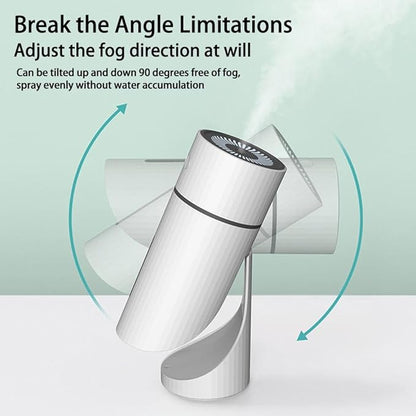 Dog Humidifier for Collapsed Trachea Small Dogs, Whisper-Quiet Cool Mist Humidifiers with 90 Degree Adjustable Nozzle, Pet-Safe Personal Humidifier for Crates, Bedrooms and Dog Kennel