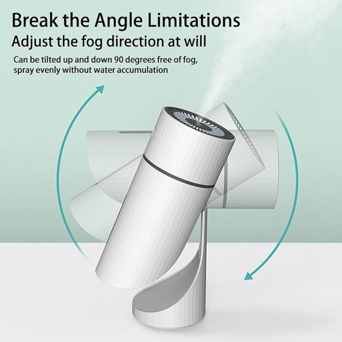 Dog Humidifier, USB Cool Mist Humidifier for Small Dogs, 90° Adjustable Nozzle, Whisper-Quiet Operation for Collapsed Trachea Relief, ABS Material, 2.83 * 2.83 * 7inch