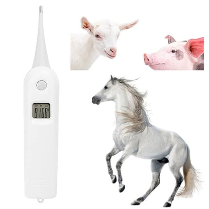 Pet Thermometer, Fast Read Digital Veterinary Thermometer, Animal Temperature Monitor, Pet Temperature Tester for Dogs, Cats, Horse,Cattle, Pigs,Birds, Sheep