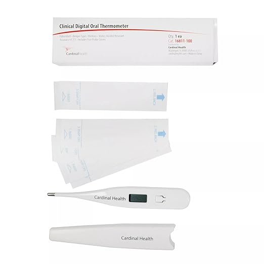 Cardinal Health™ Rectal Dual Scale Electronic Thermometer, Case of 6 Boxes, Each Box Contains 12 Thermometers