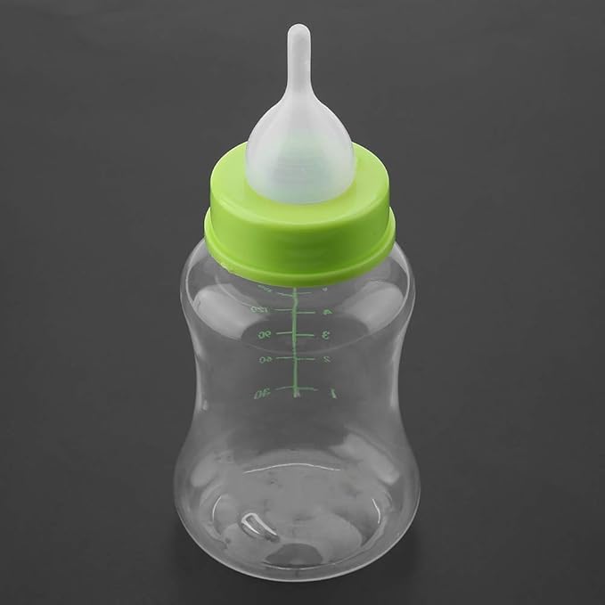 Kitten Bottle Feeding Kit, Silicone Feeding Nipple 150ml Milk Bottle Feeder Puppy Bottles for Nursing Kitten Feeding Bottle for All Breed of Puppies, Kittens and Other Animals
