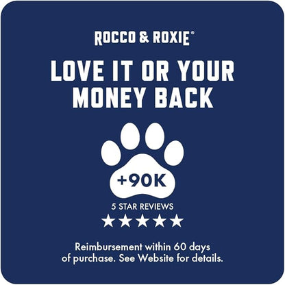 Rocco and Roxie Dog UTI Treatment, Cranberry Supplement for Dogs, Bladder Control, Urinary Tract Support with D-Mannose and Tart Cherry, Incontinence Health Supplements, Dog Treat Soft Chews 60 ct