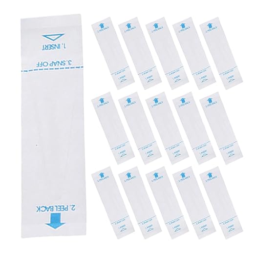 Digital Probe Sleeves 100Pcs Disposable Covers Protectors for Rectal and Oral Use Veterinary Temperature Reading Film White