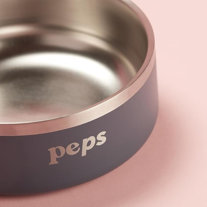 Peps Non-Slip Pet Food Bowl – Durable, Dishwasher Safe, Navy Blue