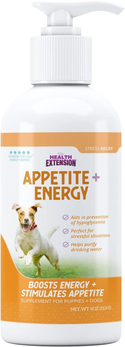 Health Extension Stress Relief Supplement for Dogs, 4oz - Appetite & Energy Boost, Prevents Hypoglycemia, Enriched with Vitamin B
