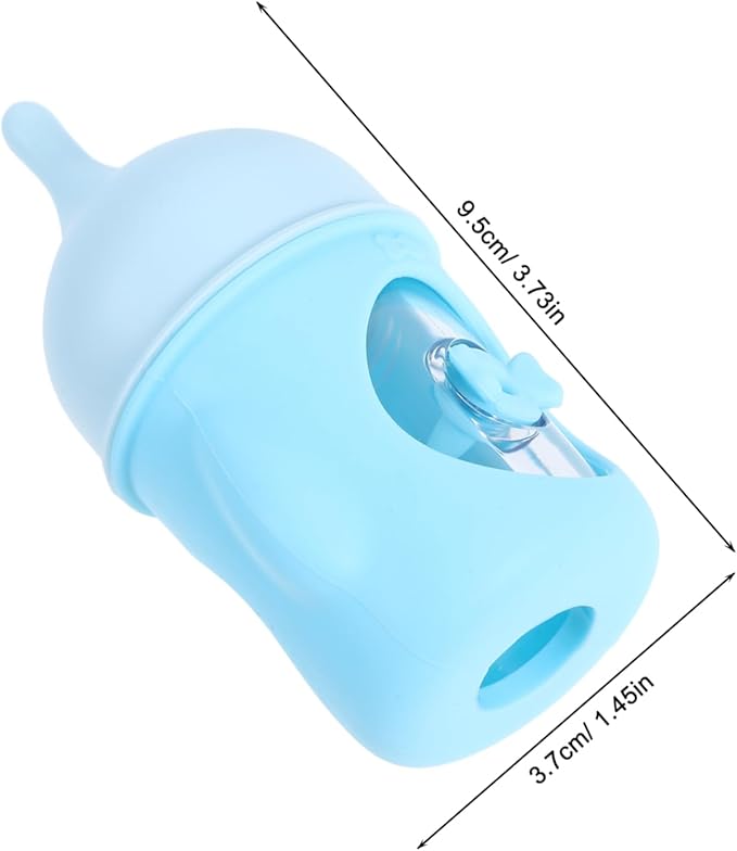 Mini Portable Feeder for Newborn Kittens Puppies Pet Nursing Bottle Scale Easy to Clean Use