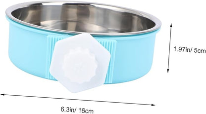 VANZACK Stainless Steel Dog Bowl Double Layer Easy to Pet Feeder Pet Supplies