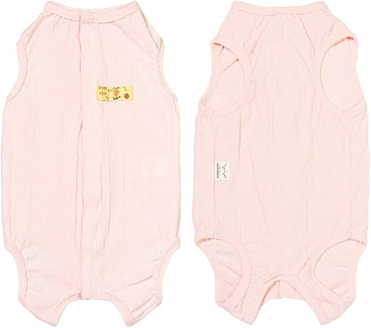 Recovery Suit for Dog After Surgery Cut Pet Recovery Shirt Abdominal Wounds Bandages,Wound Protective OneSize for Surgery Female Vest Prevent Licking, Substitute E-Collar（RSS08-Vpink-M）