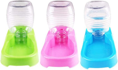 POPETPOP Pet Water Feeder Bowl Automatic Drinking Water Dispenser for Small Dogs and Puppies 7.48X5.90X4.33In Durable Eco-Friendly Design for Home and Pet Shops