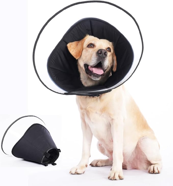 Dog Cone Collar, Pet Cone for Dogs to Stop Licking, Comfy Dog Cones for Large Medium Small Dogs, Soft Cones for Dogs After Surgery, Cone of Shame for Dogs Head Neck Elizabethan Collar