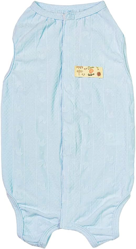 Recovery Suit for Dog After Surgery Cut Pet Recovery Shirt Dog Abdominal Wounds Bandages,Wound Protective Dog OneSize for Surgery Female Dog Vest Prevent Licking,Substitute E-Collar（RSS08-Vblue-S）