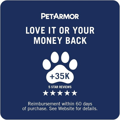 PetArmor Plus Flea and Tick Prevention for Dogs, Small Dog Flea and Tick Treatment, 12 Doses, Waterproof Topical, Fast Acting (5-22 lbs)