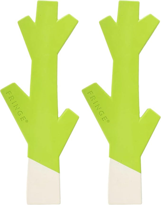 Fringe Studio Stick with ME Lime/White Rubber Dog Toy, Pet Shop Collection (518034) (Pack of 2)