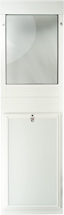 Security Boss Giant Breed Dog Door for Sliding Door - Giant 15” x 28” Pet Flap Doggie Door - Custom to Your Specific Door - Heavy Duty Aluminum Frame - Extra Large Dog Door for Extra Large Dog Breeds