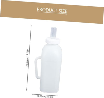 Happyyami 2pcs Calf Milk Bottles Kitten Puppy Pet Nursing Bottle for Puppy Milk Replacer