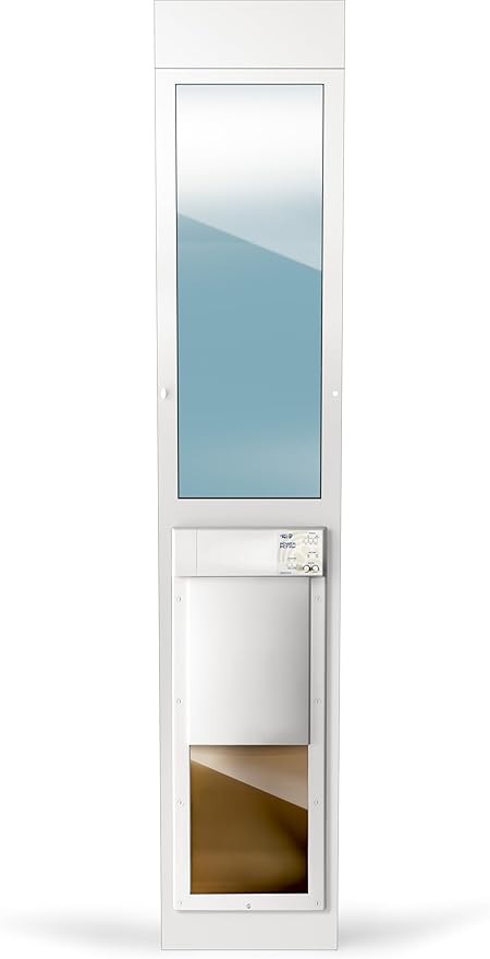 Large Power Pet Sliding Glass Dog Door Extra Tall