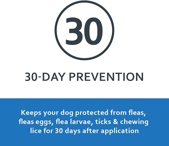Sentry Fiproguard for Dogs, Flea and Tick Prevention for Dogs (89-132 Pounds), Includes 6 Month Supply of Topical Flea Treatments