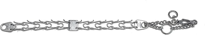 Herm Sprenger Dog Training Collar with Quick Release Buckle Ultra-Plus Chrome Plated Steel Training Collar Made in Germany 2.25mm x 16in Small