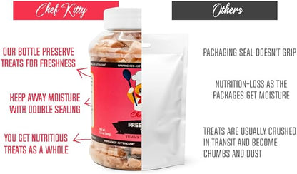 Tuna Cat Treats, 100% Wild Caught | Freeze Dried Dog Treats, High Protein | Grain-free, Single Ingredient Cat & Dog Food Toppers | No Additives or Preservatives | Inspected & Tested in USA | 3.5 oz