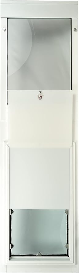Security Boss Giant Breed Dog Flap - 15' x 28' Aluminum Frame - Custom Sliding Door Doggie Door for Extra Large Dogs