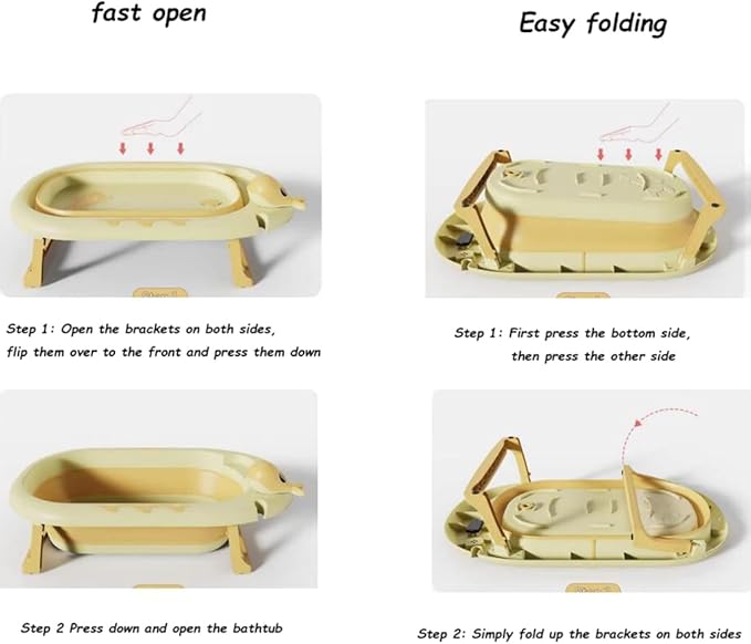 Foldable Dog pet Bathtub,Portable Bathtub for Dogs,Dog Bathtub with Thermometer and Cushion,for Cats and Dogs, Green