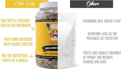 Freeze Dried Beef Liver Dog Treats | Healthy Kitten Treats, Single Ingredient, Raw | High Protein Cat & Dog Food Toppers, Grain-Free | Inspected & Tested in USA | 3.9 oz