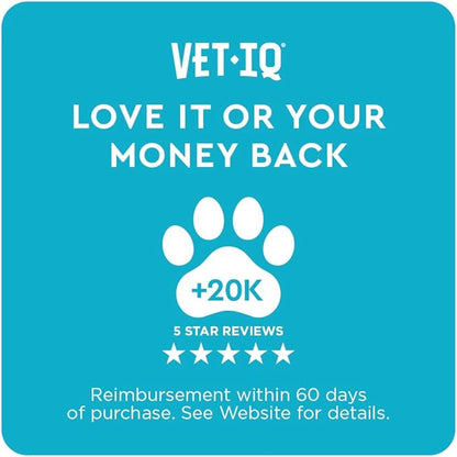 VetIQ Advanced Calming Support Supplement for Dogs, Dog Calming Chews - Anxiety Relief Treats Stress and Promote Relaxation, Made in the USA, 60 Count