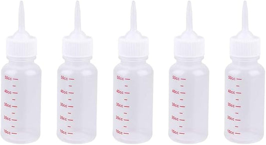 Hemobllo 5pcs Pet Nursing Bottles Safe Food-Grade Milk Feeder for Kittens Puppies and Newborn Animals Pointed Head Design Measurement Scale