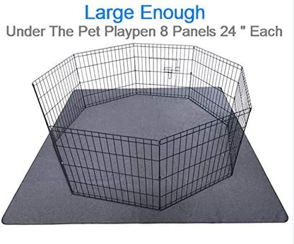 Peepeego 2PCS Dog Training Pads 72" x 72", Reusable, Waterproof , Non Slip - Premium Whelping Pad Washable for Puppy Playpen, Crate