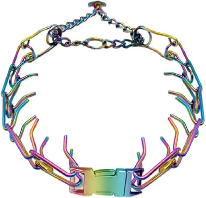 Dog Prong Collar - Stainless Steel Pinch Collar for Large Dogs Training, Adjustable Choker Chain Collar, Durable Dog Training Collar for Medium/Large Breed Obedience (2.3mm, Neck Size 17"-19")