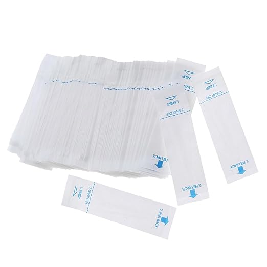 100Pcs Universal Probe Paper Covers Protective Sleeves for Rectal and Digital Thermometers for Home and Veterinary Use